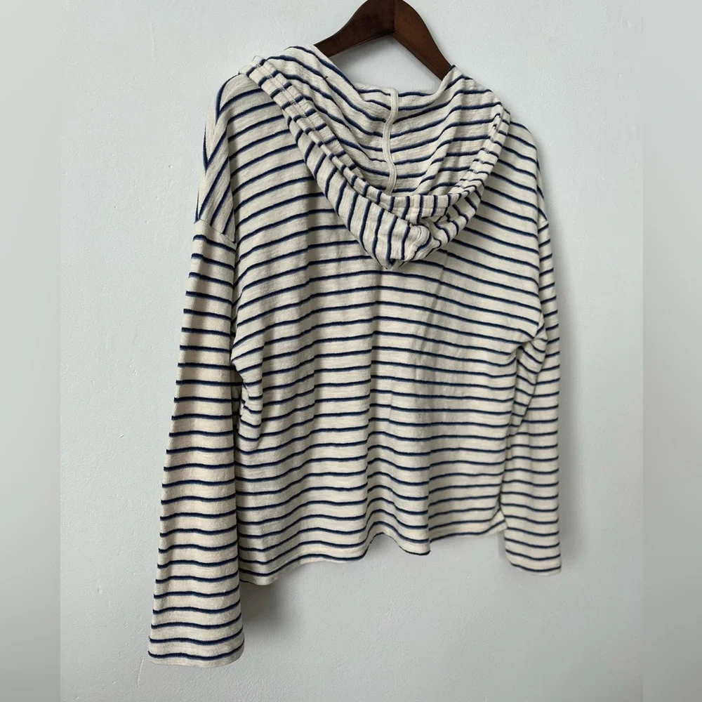 New Without Tags Playa Hoodie Navy & White Stripe by Marine Layer, Sz XL - Picture 4 of 11